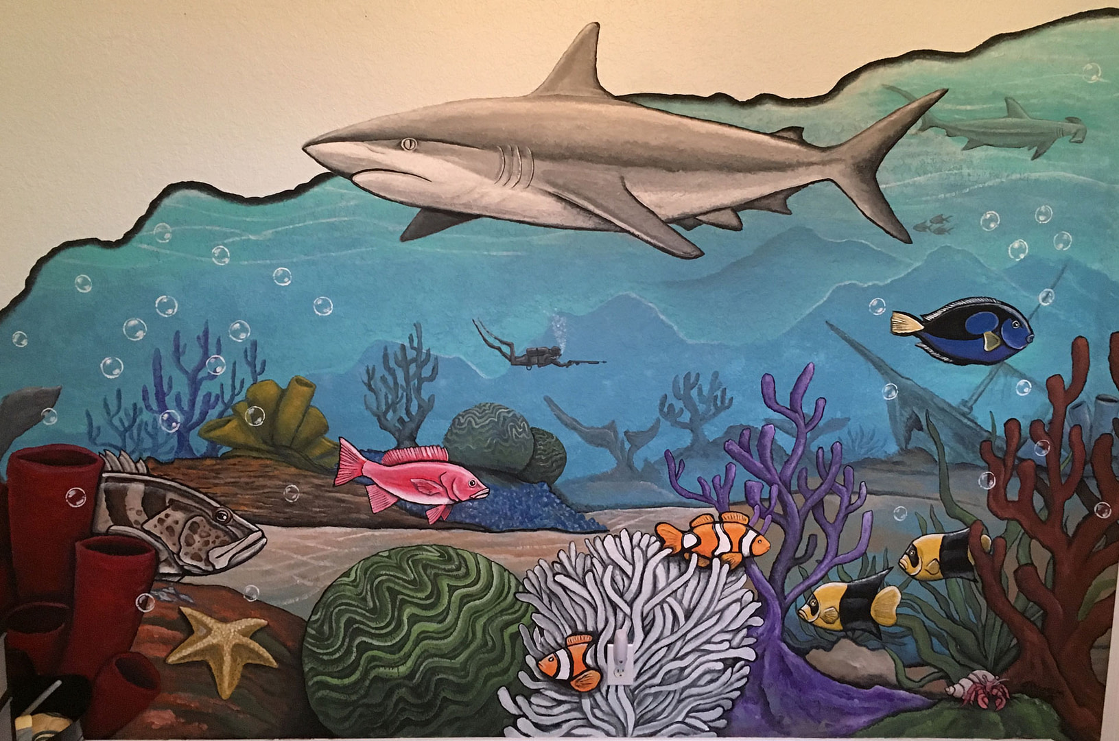 childrens reef mural childrens reef mural