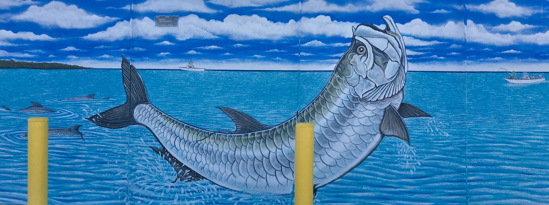 bay pines marina tarpon mural