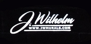 jw murals logo white and black