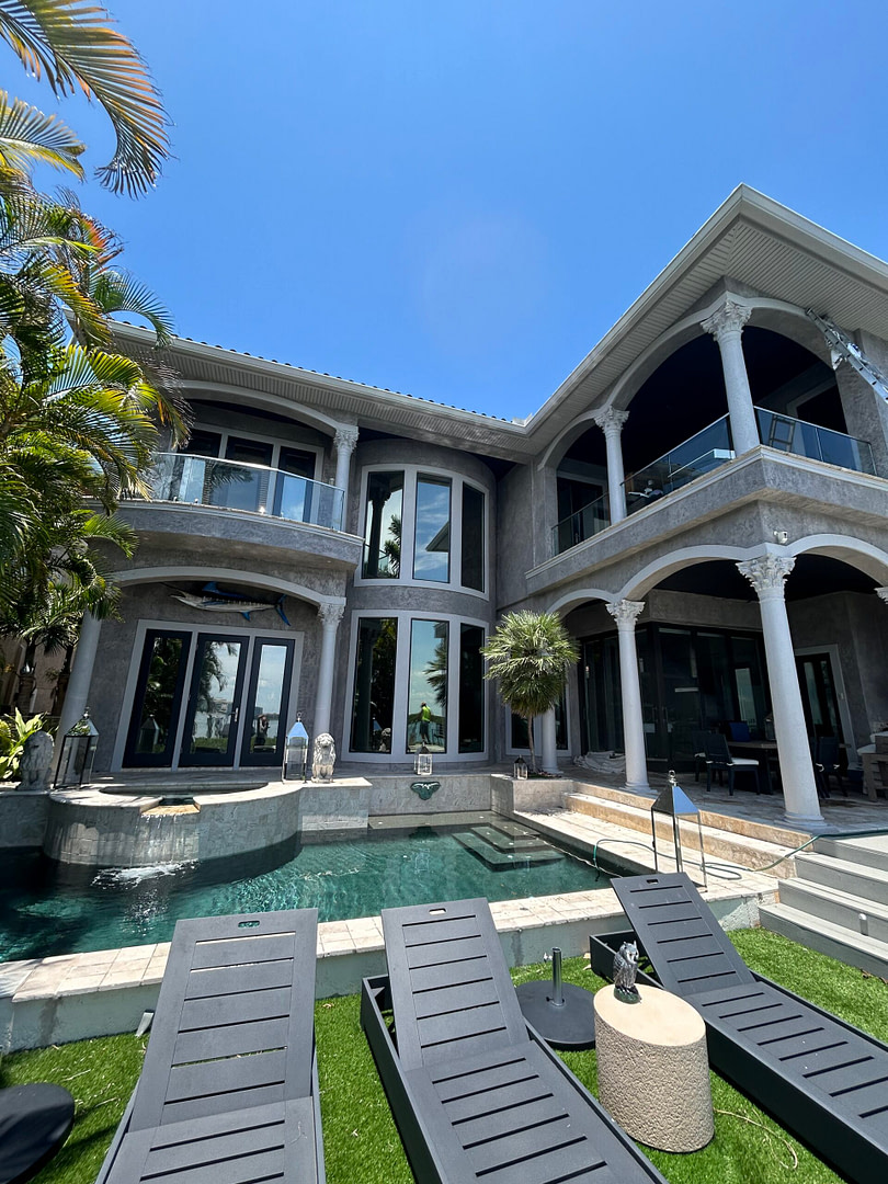 Faux painted exterior